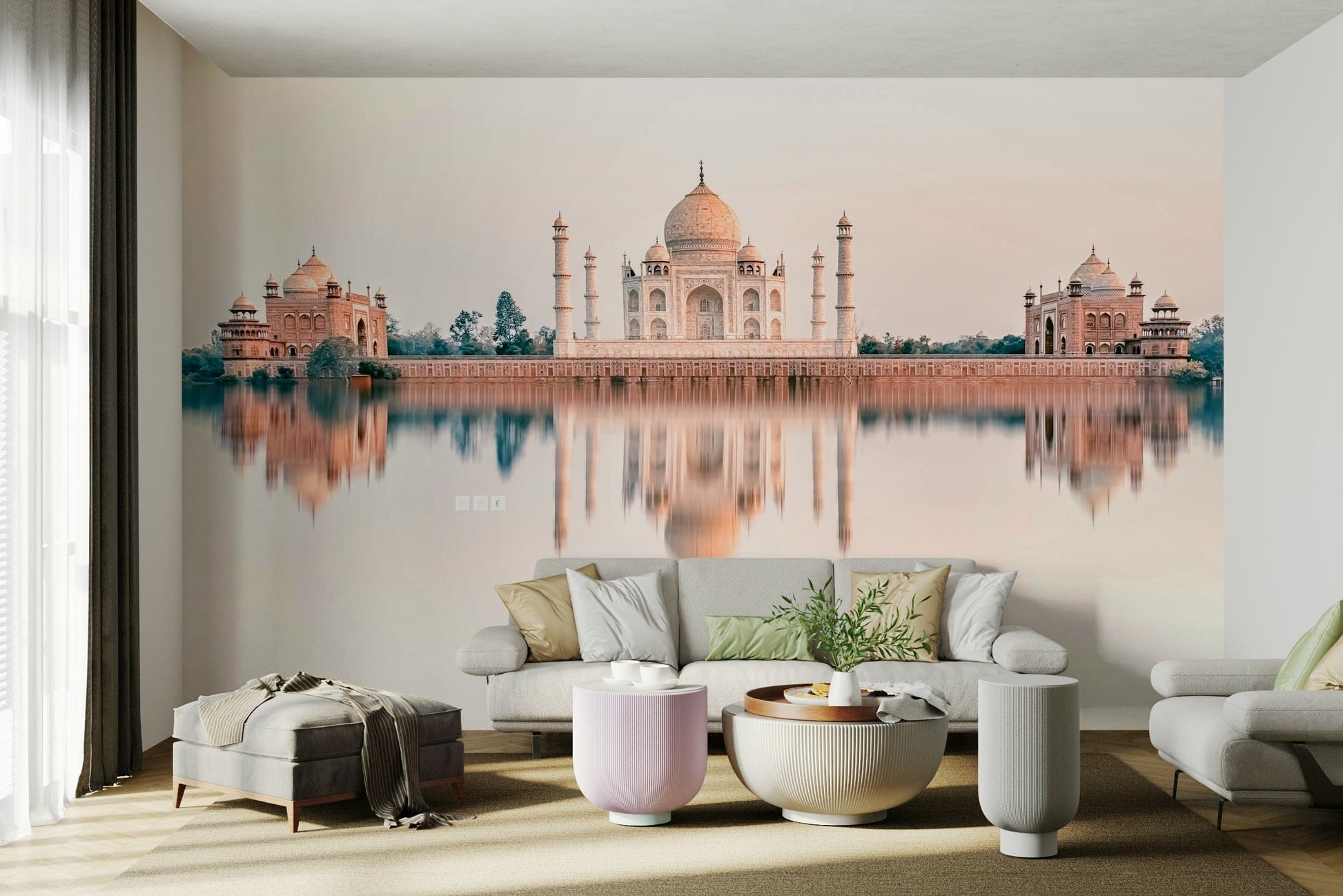 A classic Taj Mahal wallpaper for walls.

