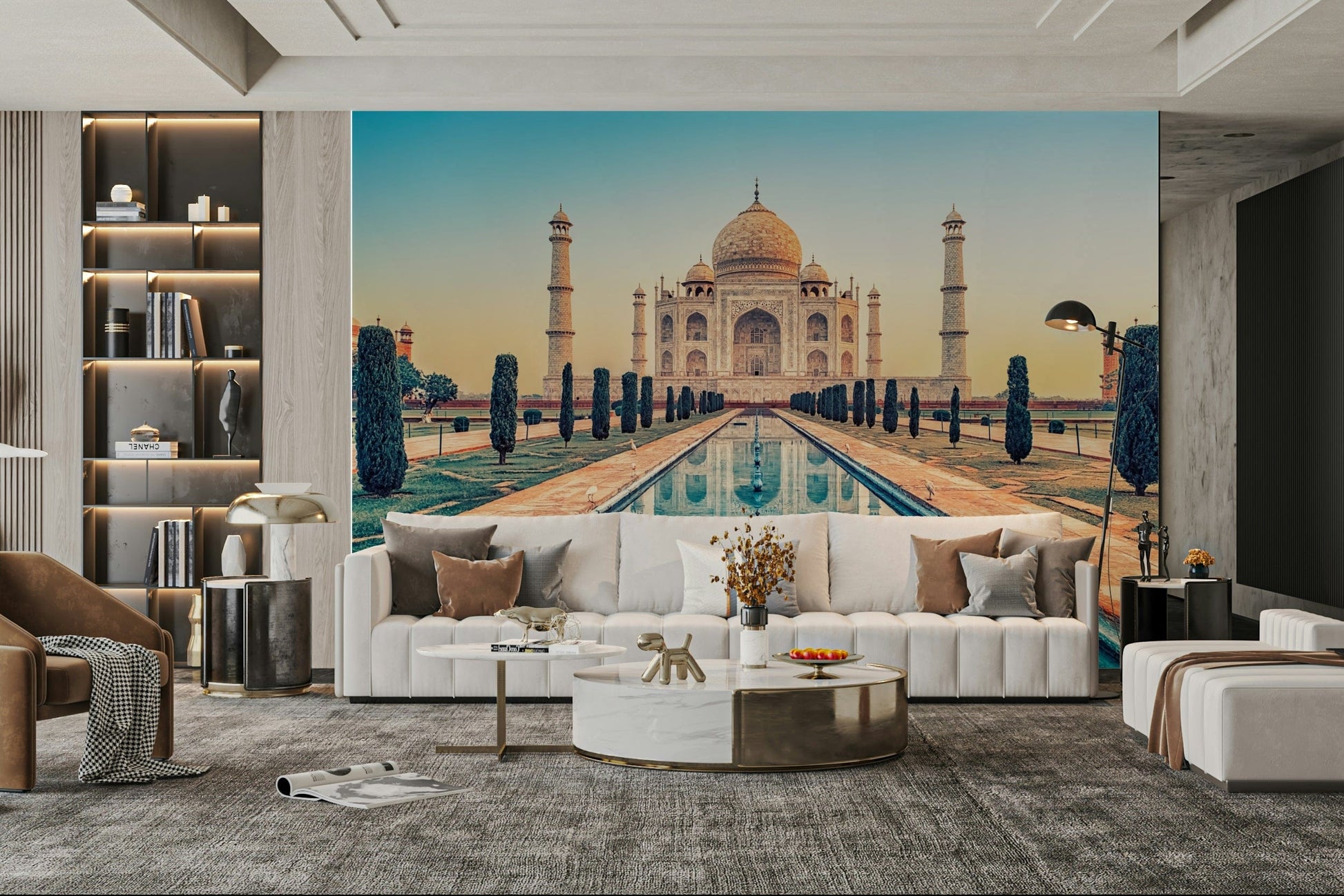 A serene historic landmark wall mural for your decor.

