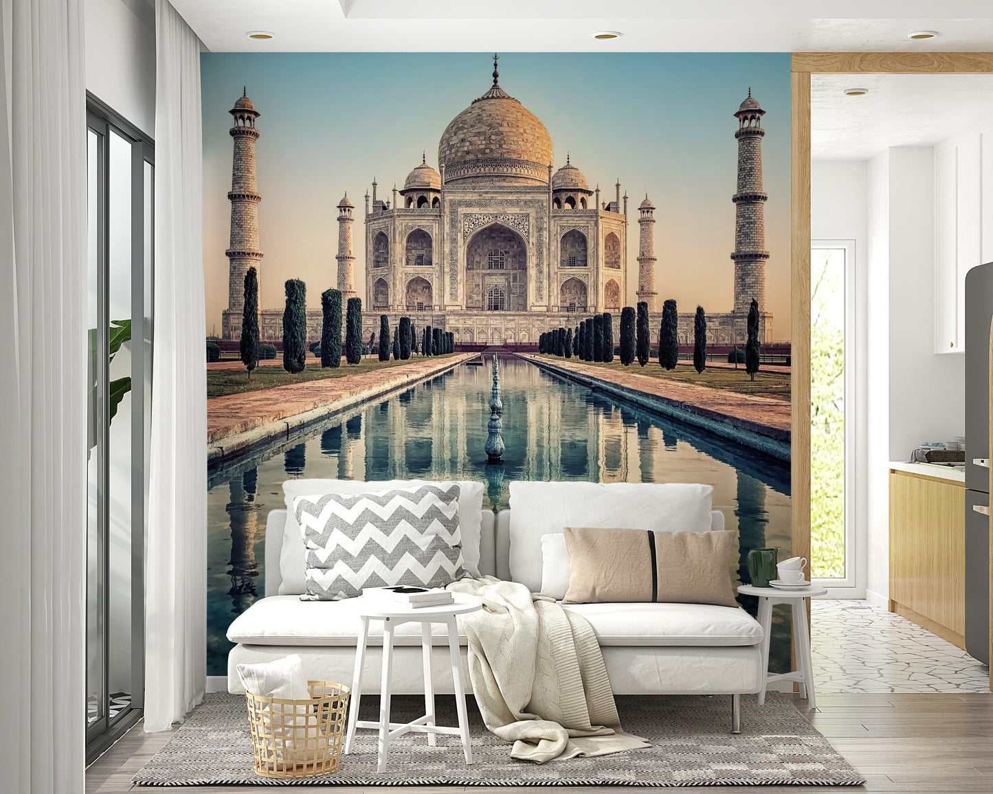 Taj Mahal: A Reflective Wonder Wall Mural