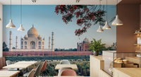 Indian architecture wall mural landscape featuring Taj Serenity.