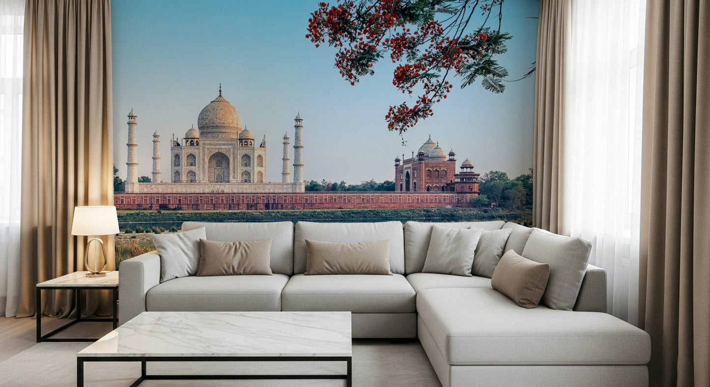 Peaceful vista with Taj Serenity product wall decor.