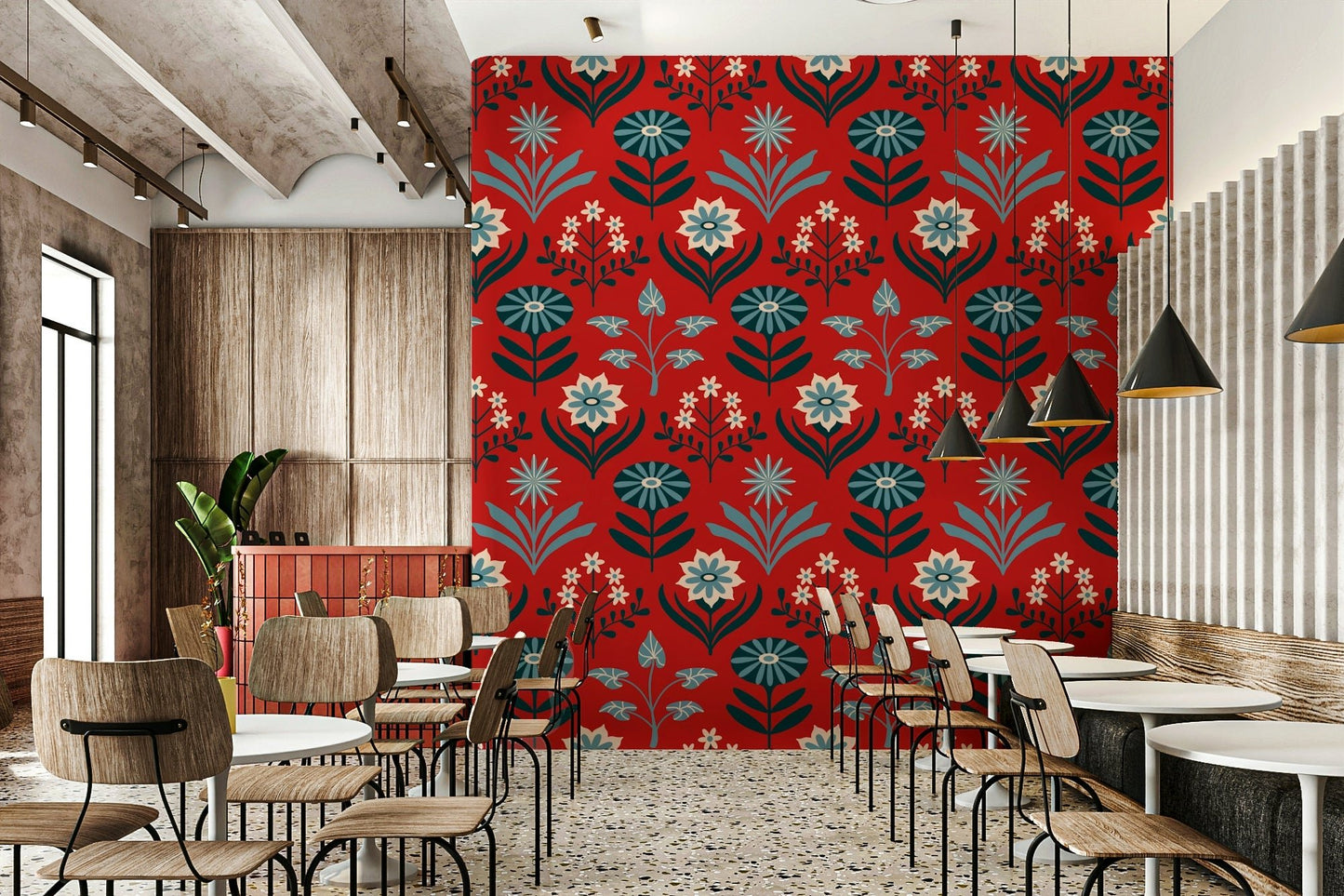 Charming yet sophisticated floral motifs.

