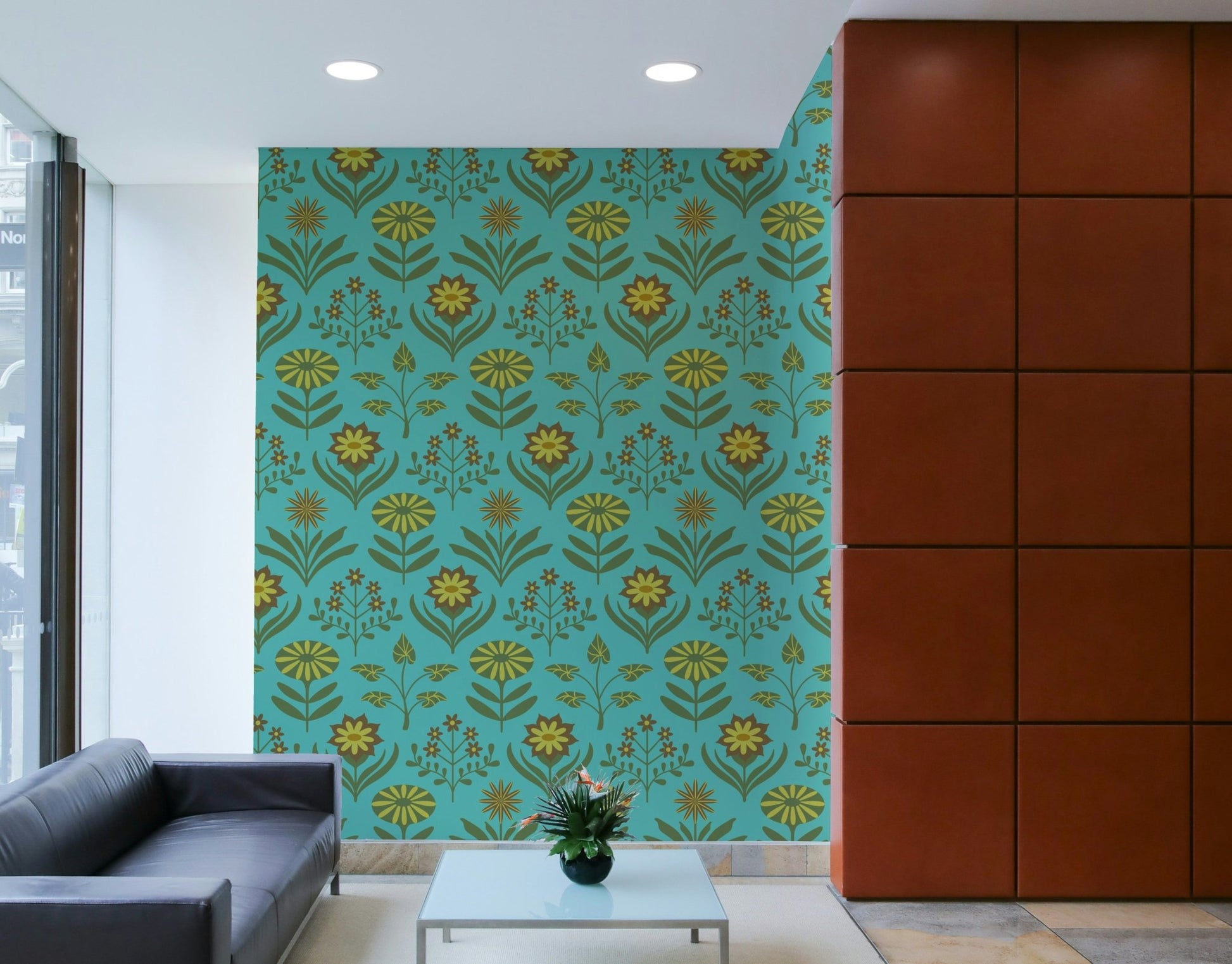 Charming and whimsical floral motifs.

