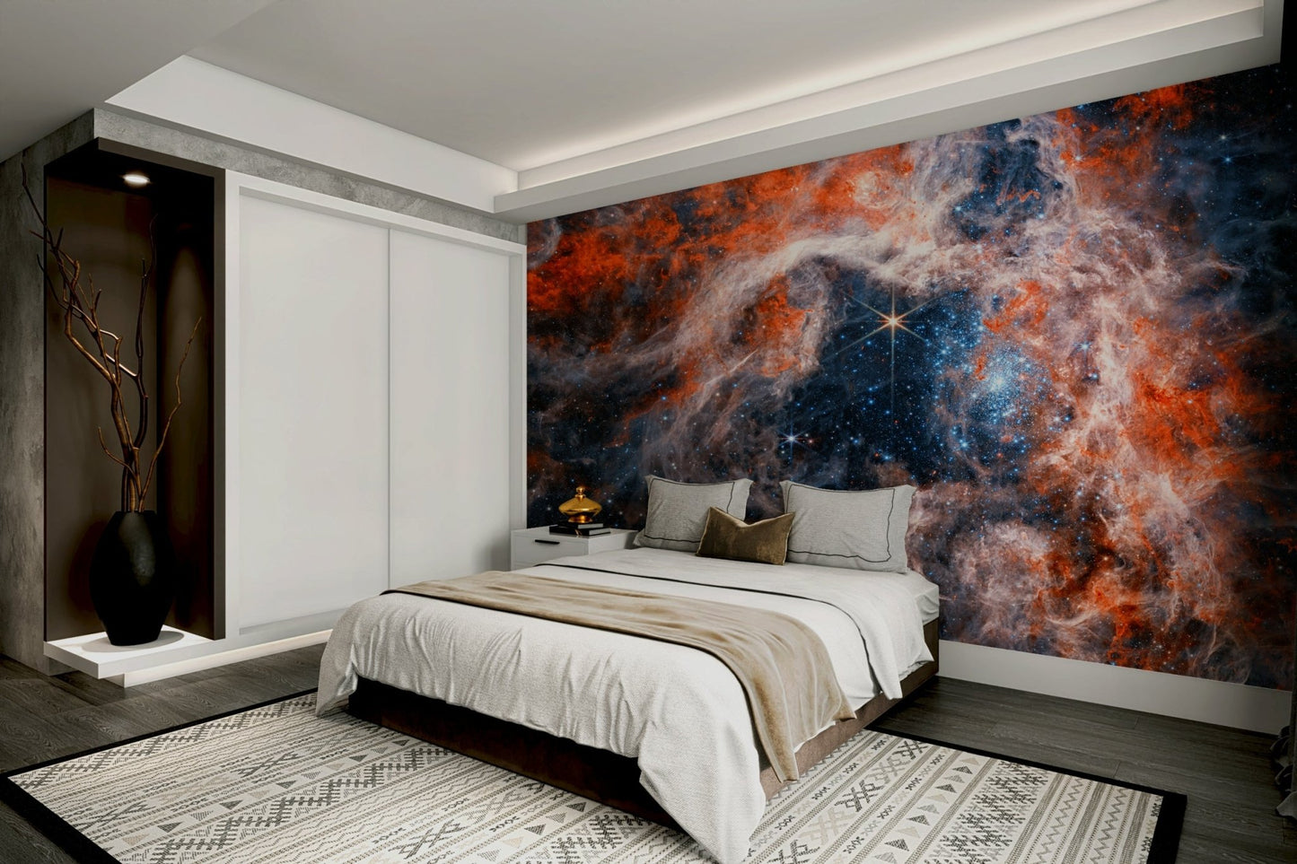 The style is artistic and modern.

