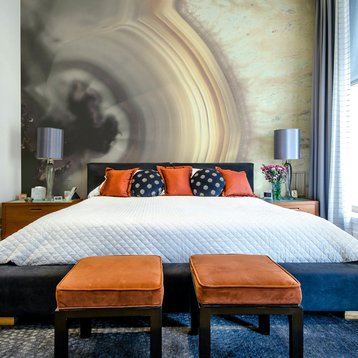 Abstract agate wallpaper for walls

