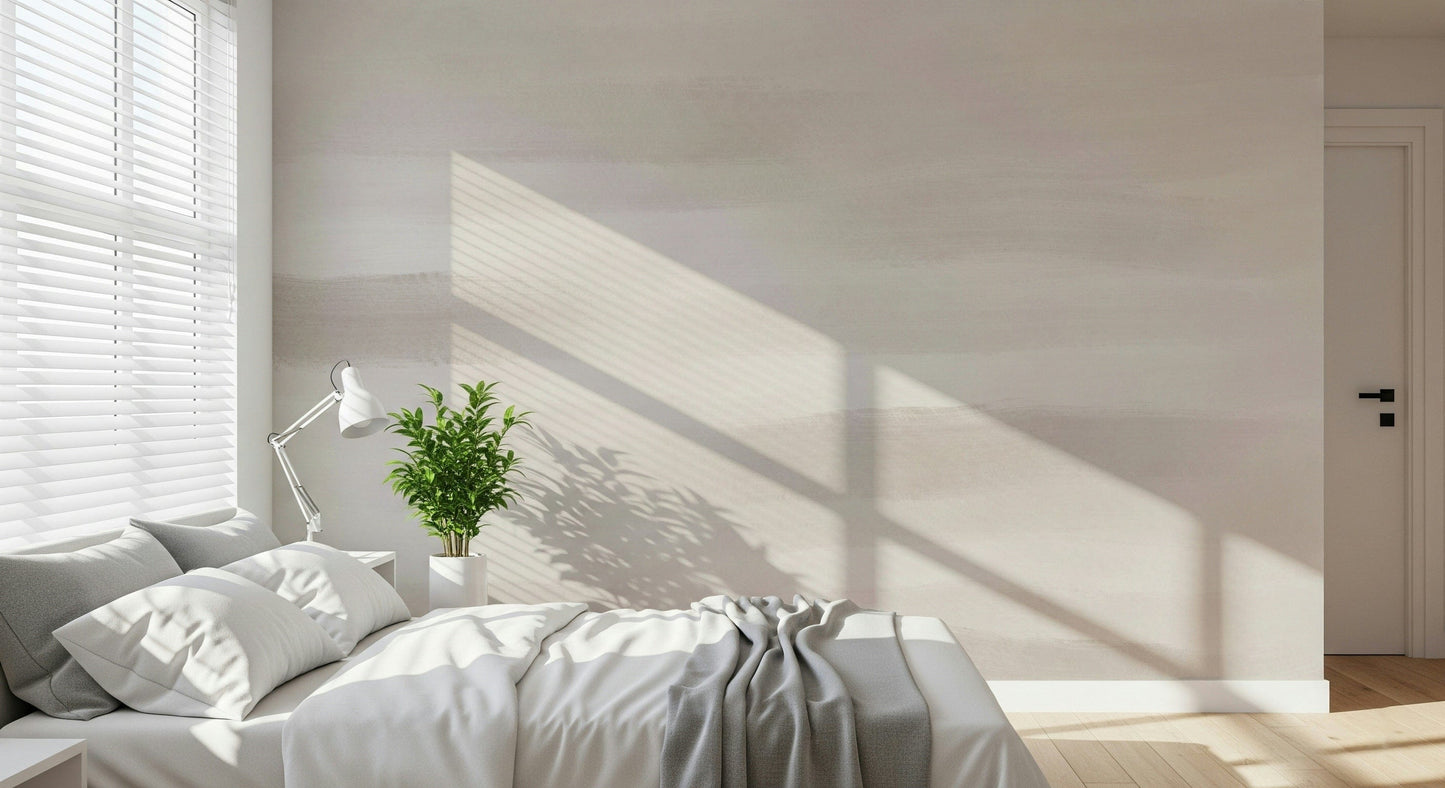 Soft Taupe Brushstrokes Wall Mural - 2753525