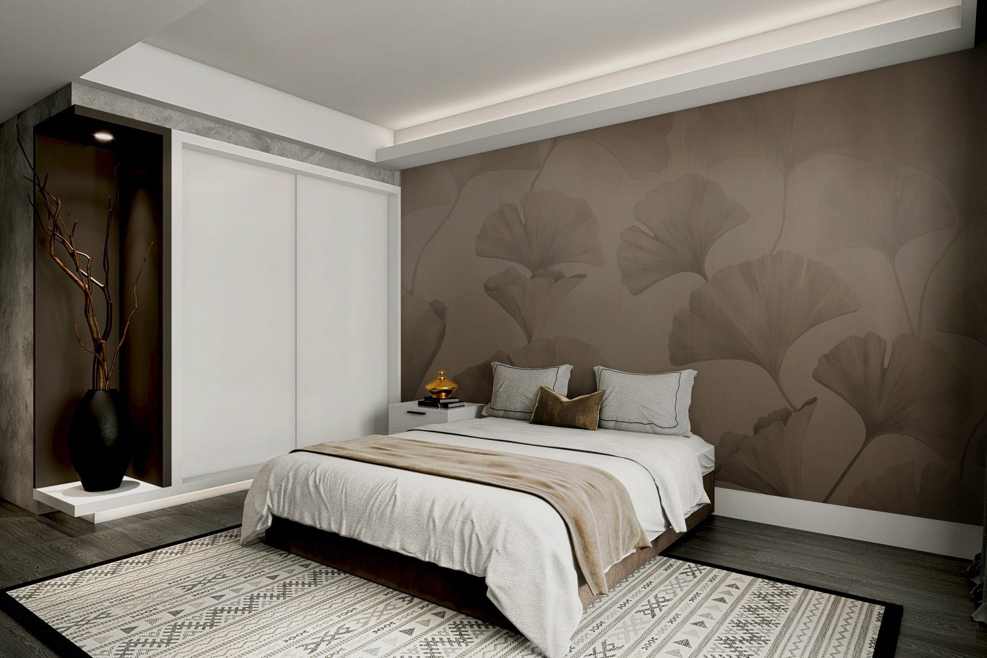 The design has a beautiful, sophisticated aesthetic.

