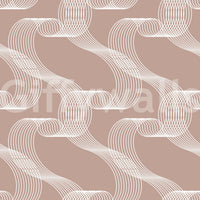A seamless pattern of flowing lines on a wall

