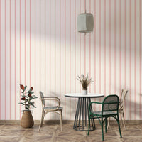 Bold red linear wallpaper with classic charm

