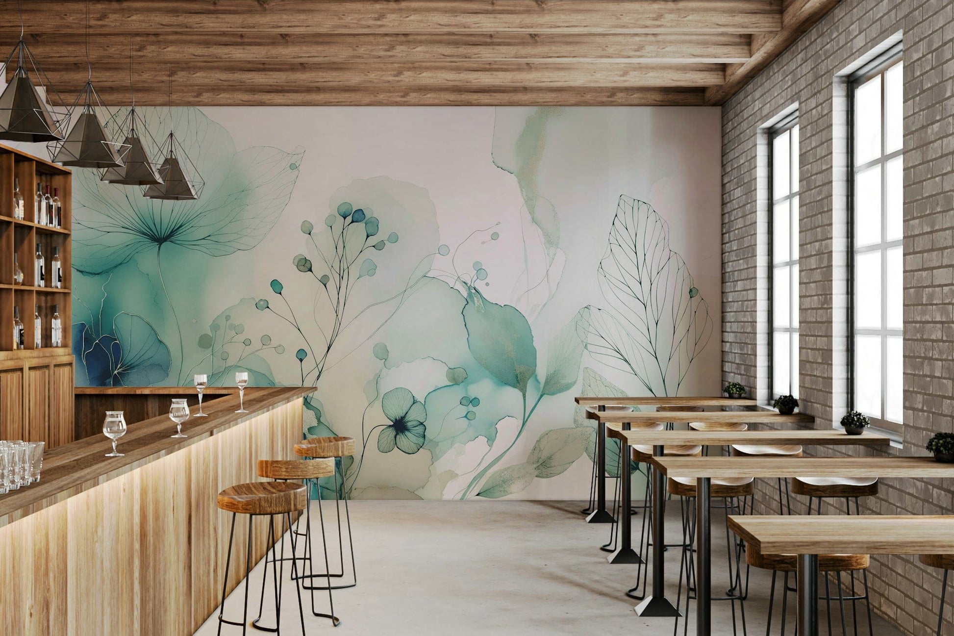 Wallpaper for walls with a fantastical landscape

