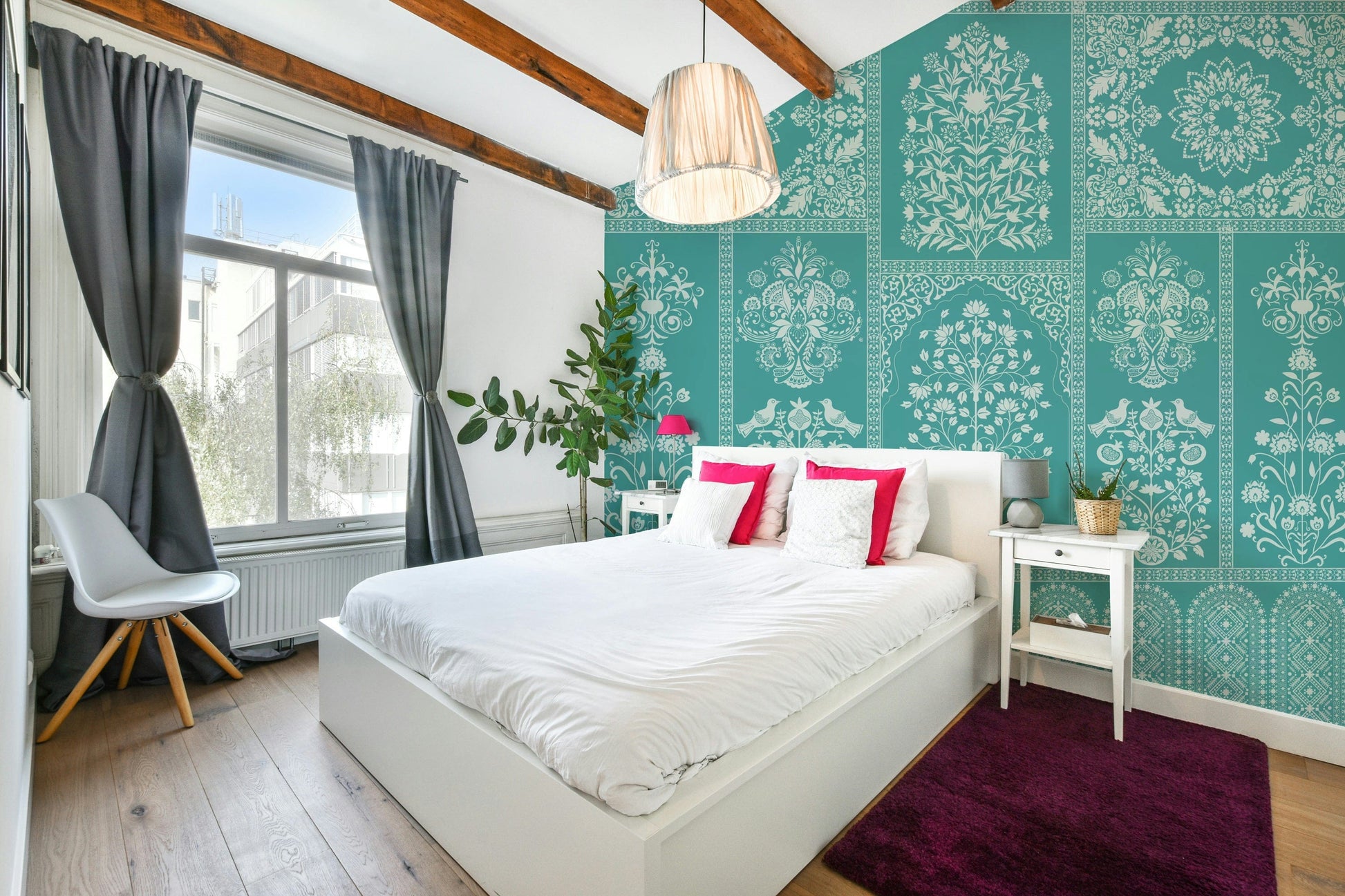 The design has a beautiful, artistic aesthetic.

