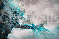 A high-quality serene ocean wall mural for walls.