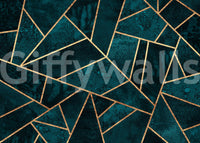 A tranquil luxury mural on the wallpaper.

