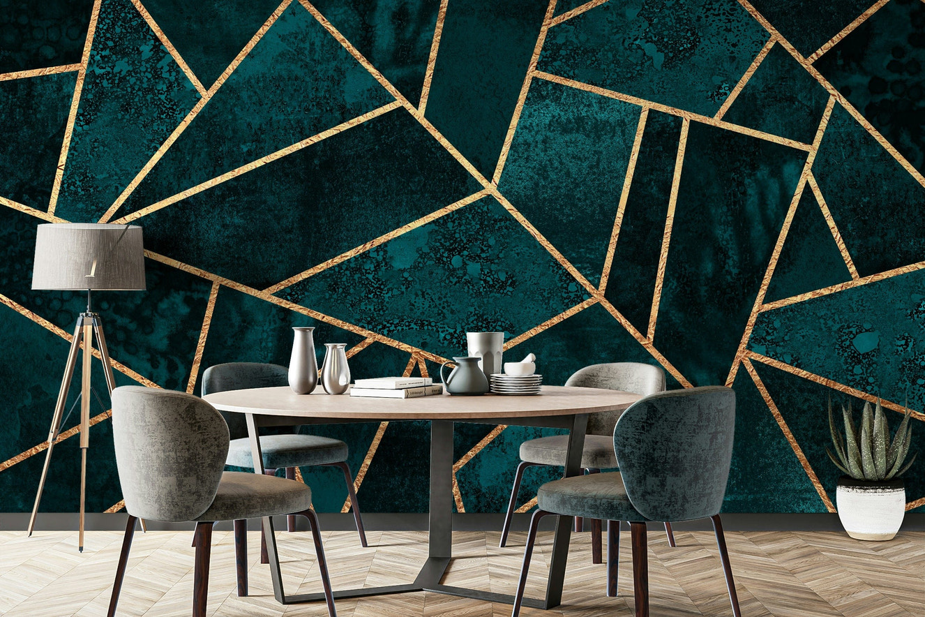 A serene abstract pattern wall mural for your decor.

