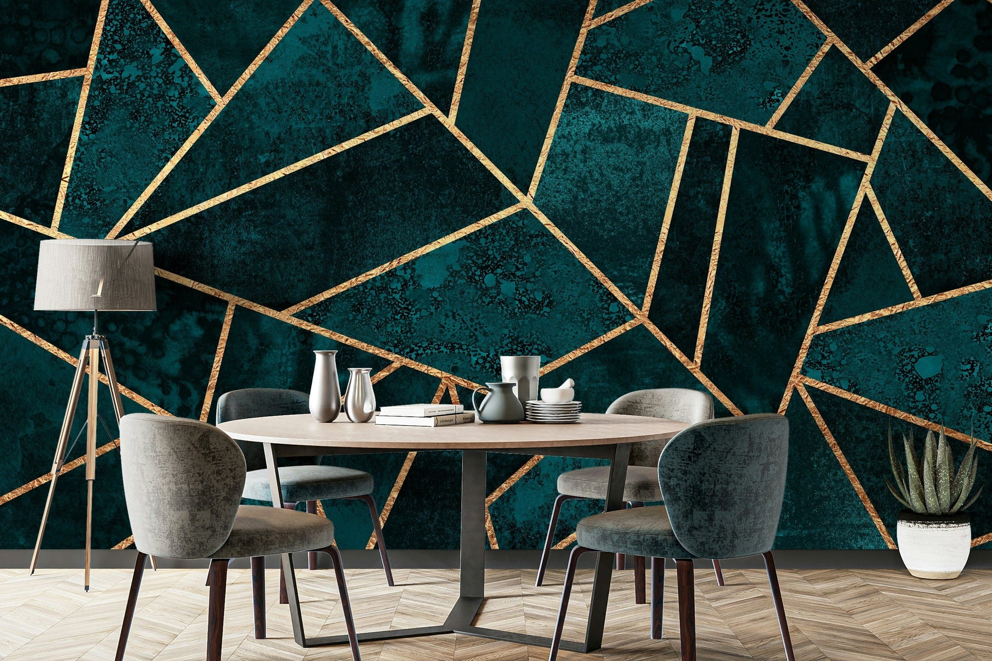 A serene abstract pattern wall mural for your decor.

