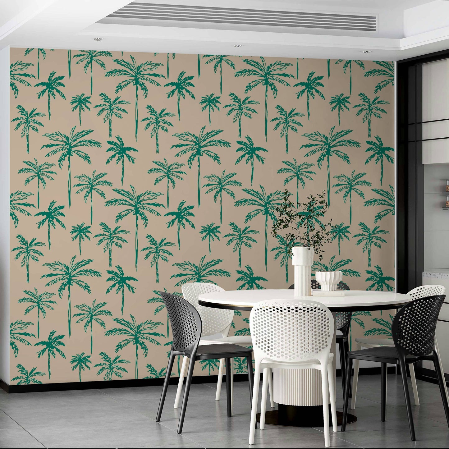 This wallpaper is suitable for a living room, a bedroom, or a quiet sitting space.
