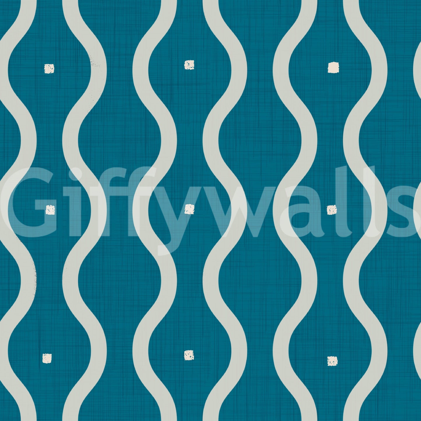 Fresh Retro Waves Teal wallpaper sophisticated rhythm.