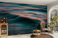 A beautiful abstract wave wallpaper mural for a modern home.

