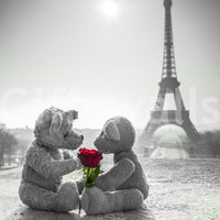 Teddy Bears in Love Wall Mural