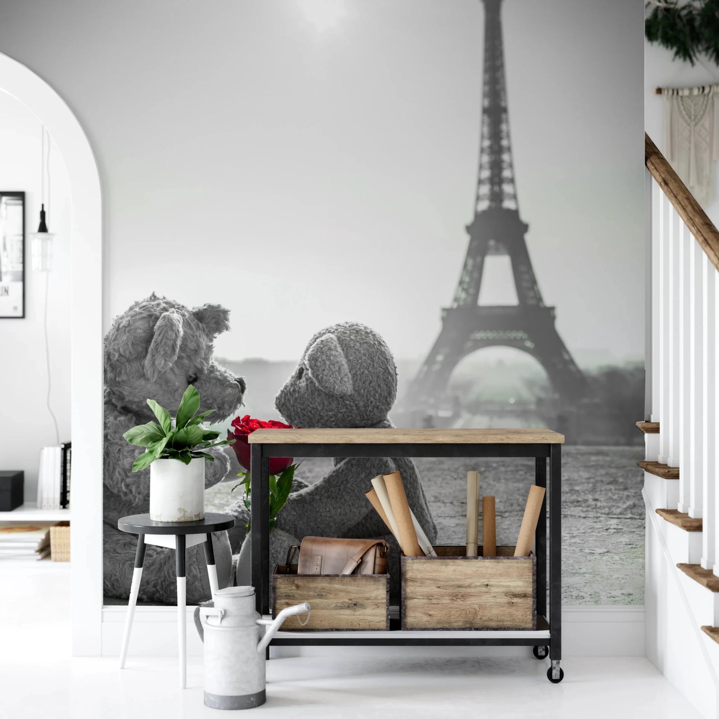 Teddy Bears in Love Wall Mural