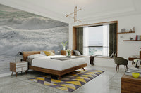 The wallpaper for walls being admired in a home.

