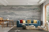 The peel and stick wallpaper showing realistic water.

