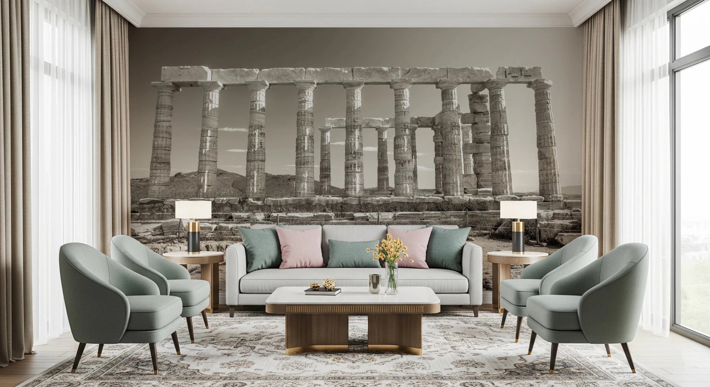 Temple of Poseidon Wall Mural