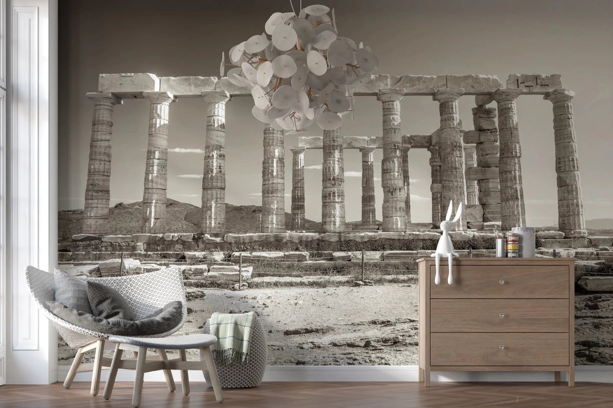 Temple of Poseidon Wall Mural