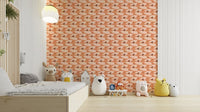 Stylish wallpaper with gentle birds
