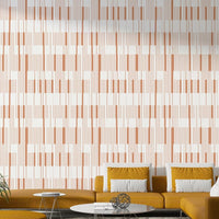 The mural shows a large, single illustration of a grand piano.
