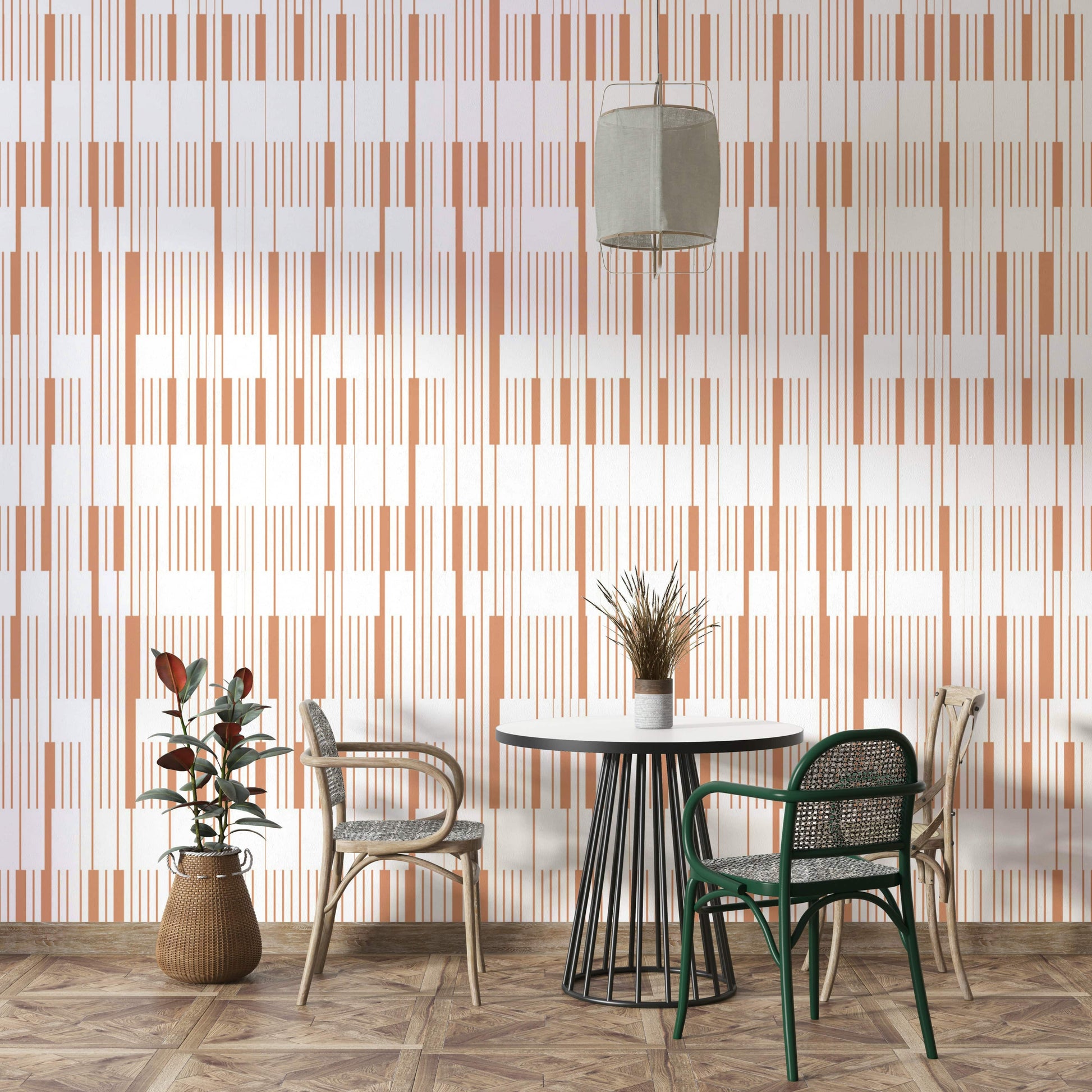 A few delicate floral elements are sketched around the base.
