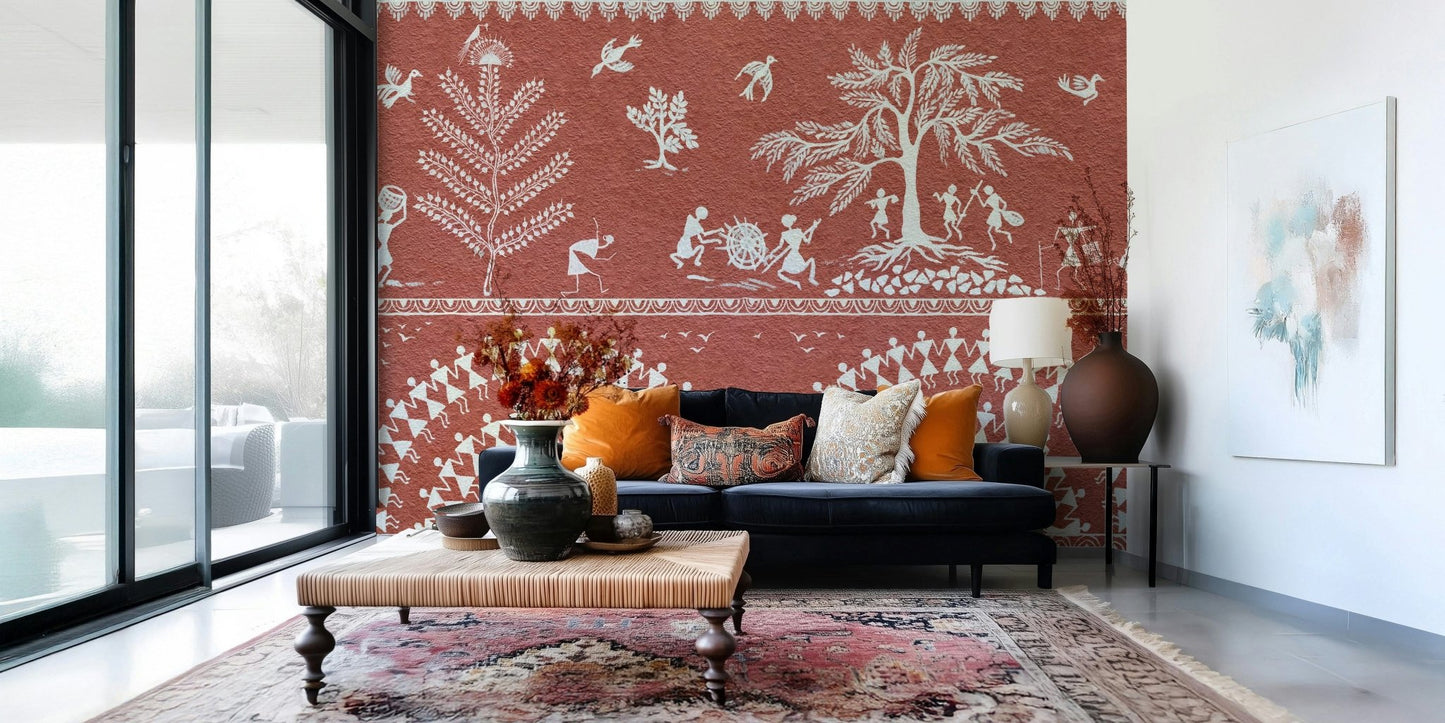  Terracotta Tribe design showing matte texture and organic lines.