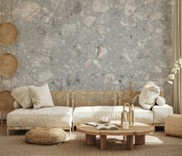Natural Stone Tile wall mural. Authentic composite aggregate.