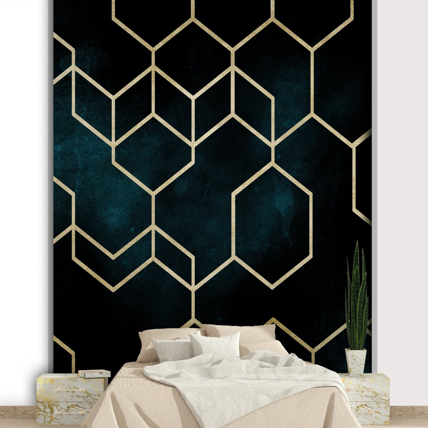 The design is clearly inspired by the classic Tetris video game.
