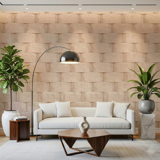 Imperfect White Wall Wall Mural featuring textured white surfaces with subtle cracks and weathered details for rustic interiors.