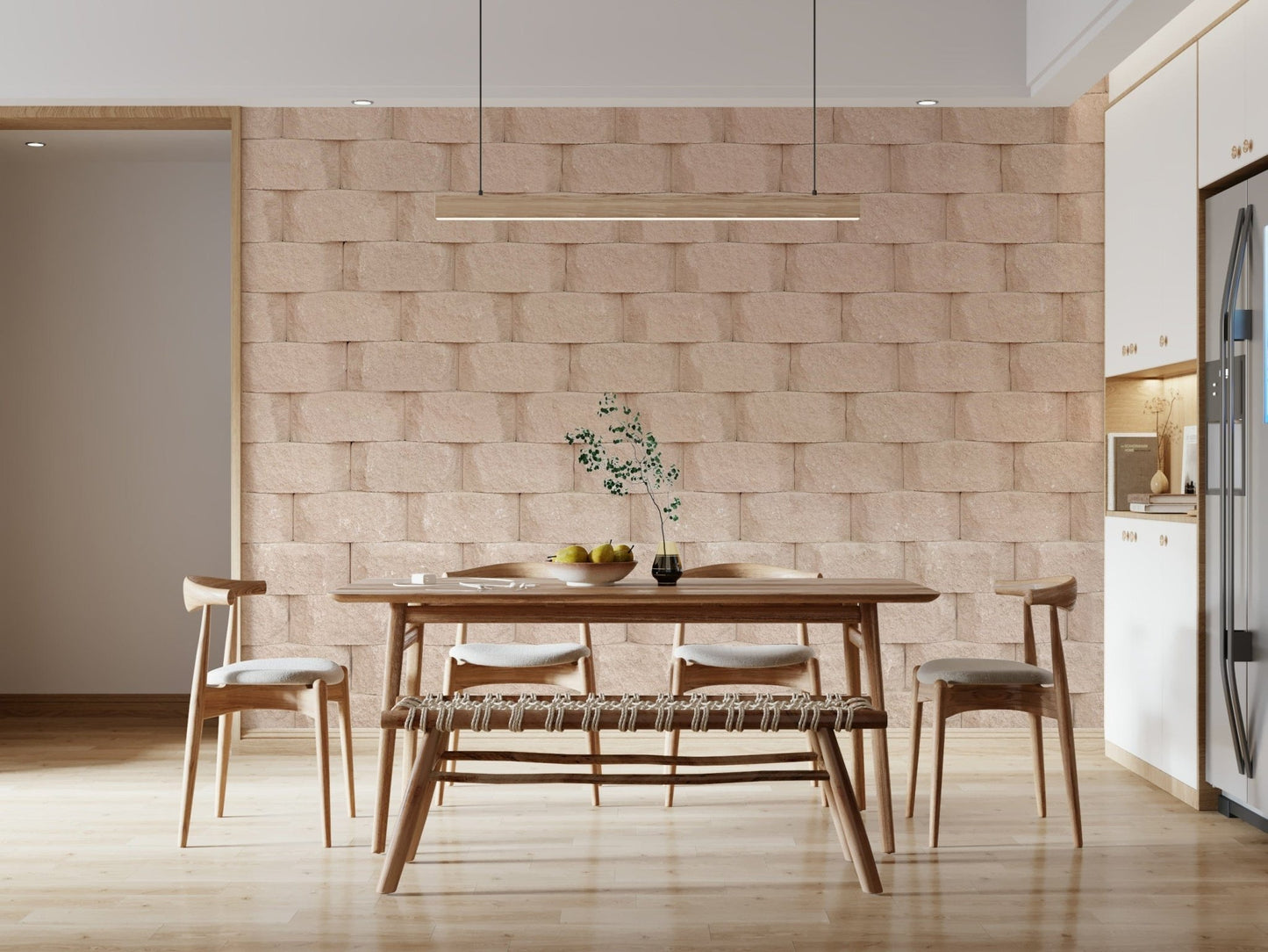 Textured white wall mural blending soft neutral tones and distressed surfaces for cozy interiors.