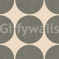 Clean and bold repeating dot layout with textured green spheres