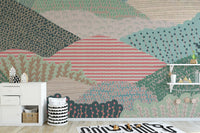 Textured Landscape Wallpaper Mural - Giffywalls