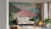Textured Landscape Wallpaper Mural - Giffywalls