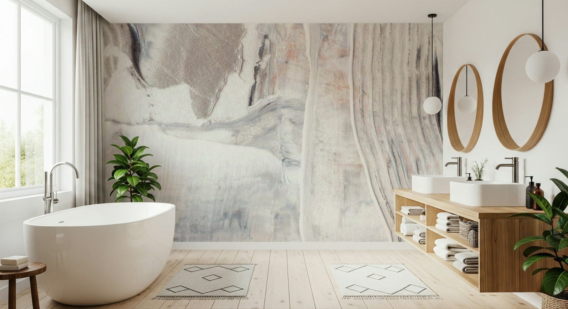 Soft textured wallpaper with tonal harmony, perfect for serene and elegant spaces.