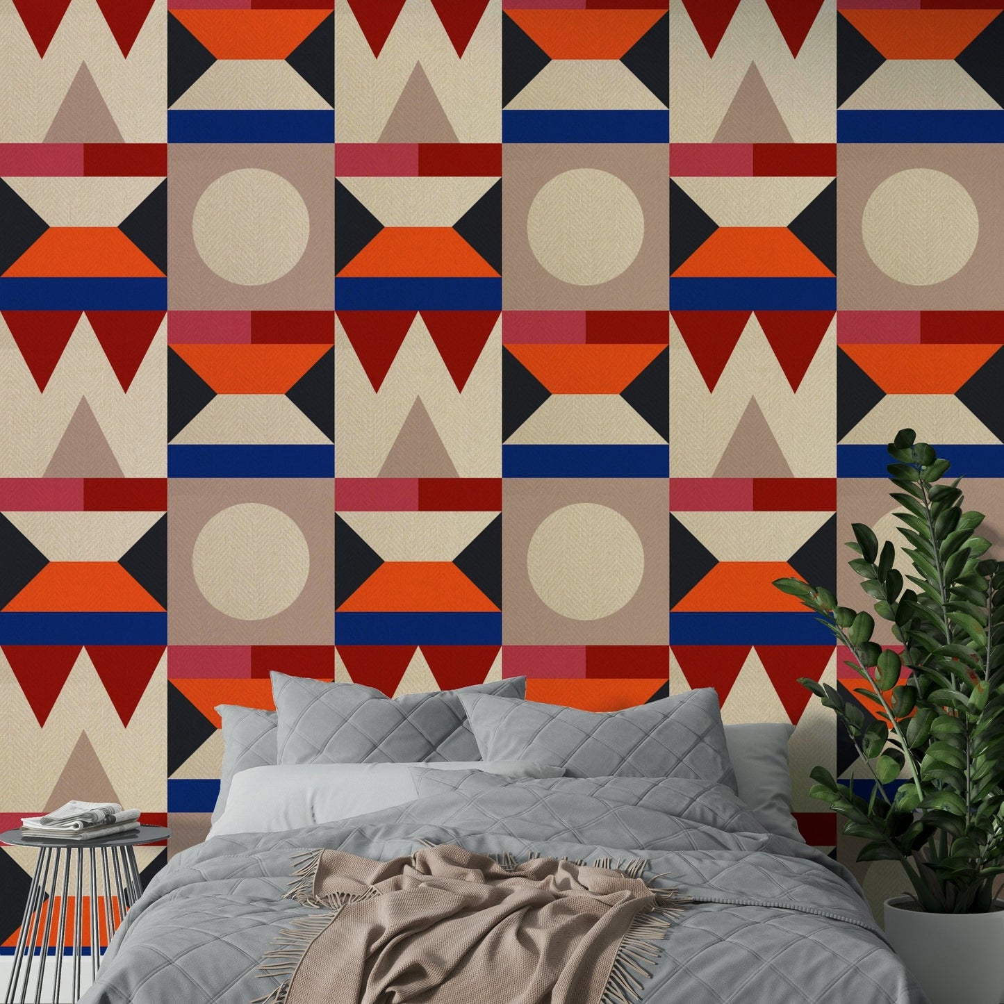 Easy-to-apply textured wallpaper

