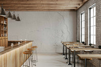 Imperfect White Wall wallpaper mural with subtle cracks and rough textures for vintage and industrial-inspired spaces.