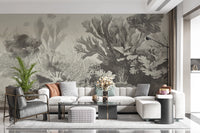 The Aquarium - Greige Wall Mural