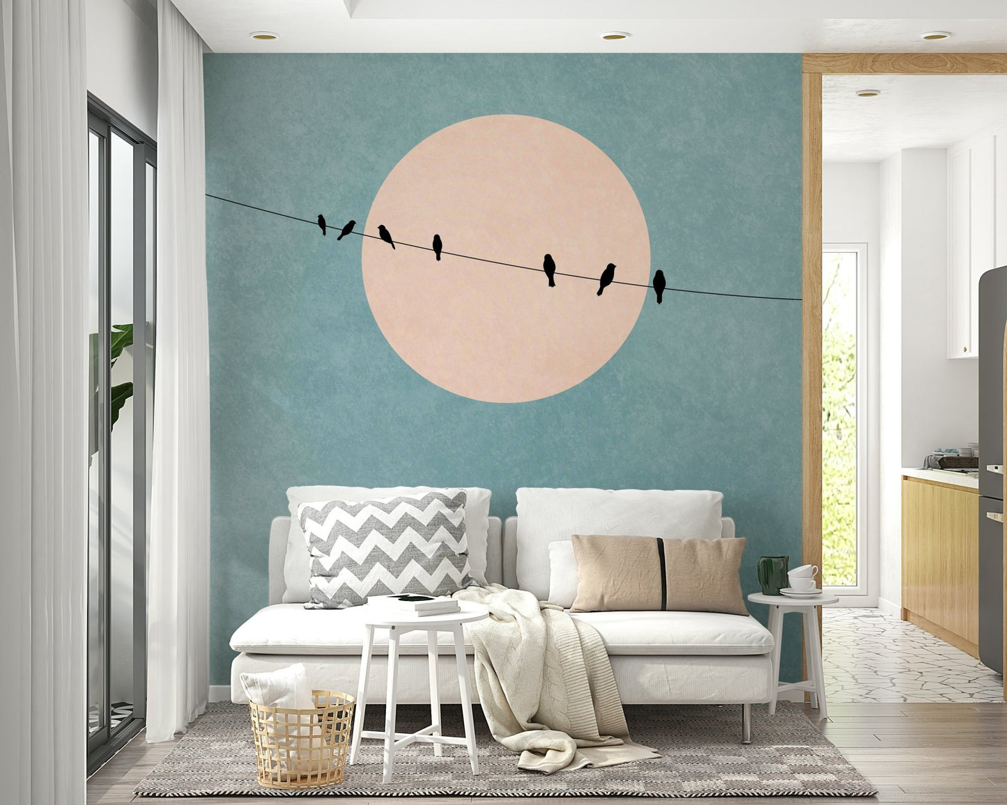 The texture appears smooth and ethereal, like a soft painting or photograph.
