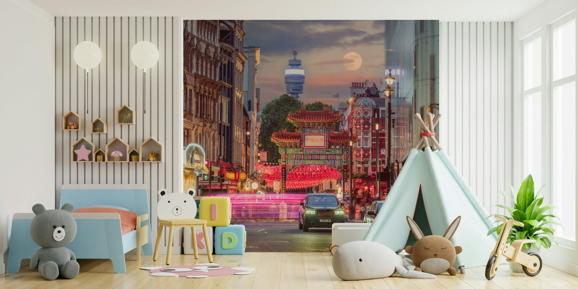 Chinatown gate with traditional architecture
