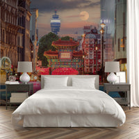 Cars driving and parked on the street
