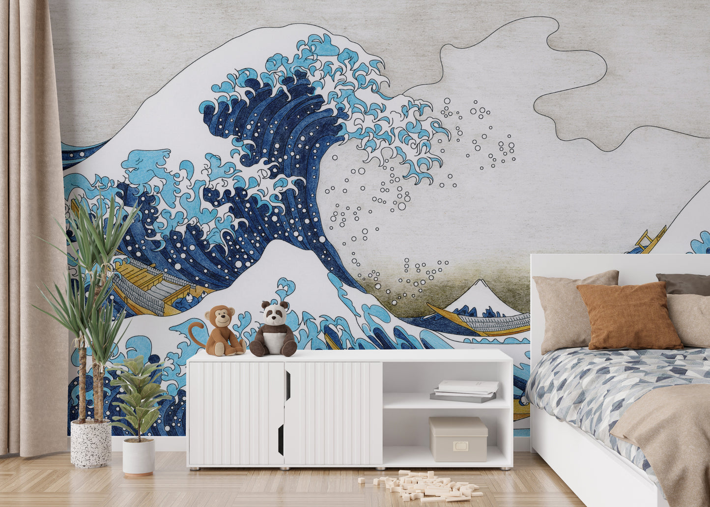 The Great Wave Kanagawa Wallpaper Murals - Giffywalls