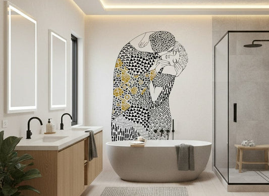 The Kiss Wall Mural
