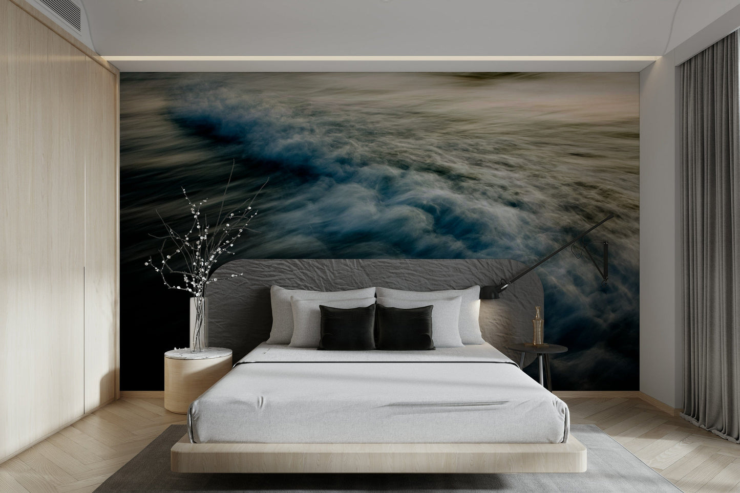 A classic wave design wallpaper for walls.


