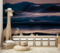 A serene ocean motion wall mural for your decor.

